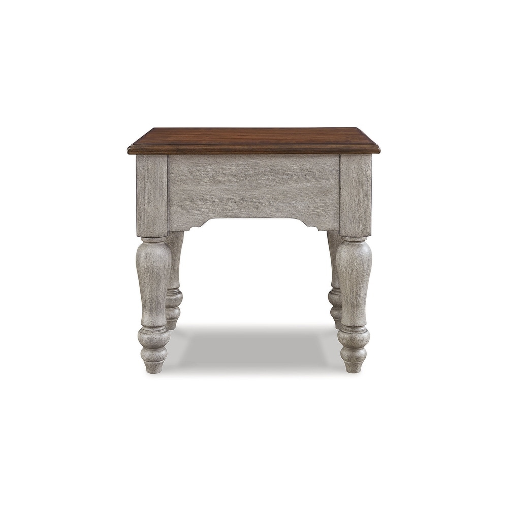 Signature Design by Ashley Lodenbay Gray/Brown Rectangular End Table   23\