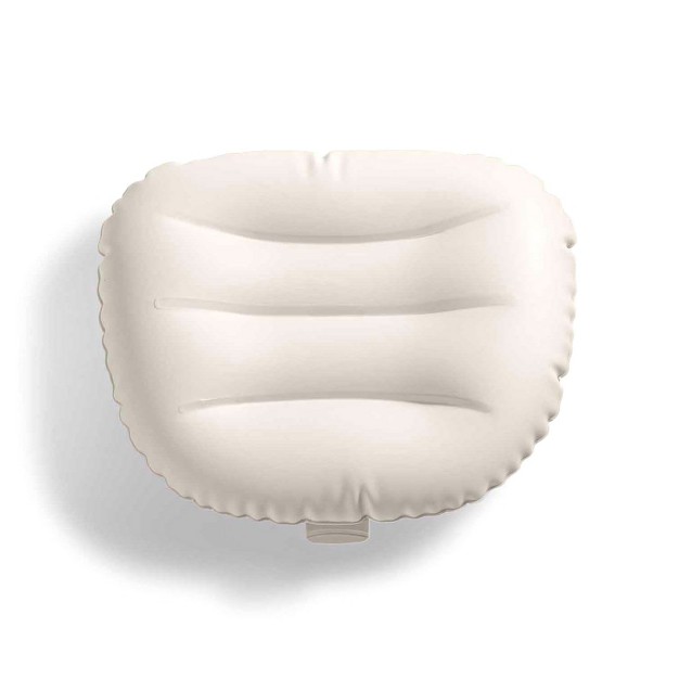 Intex Easy To Install Adjustable And Inflatable Spa Cushioned Headrest With Head And Neck Support For Pool Lawn And Spa White