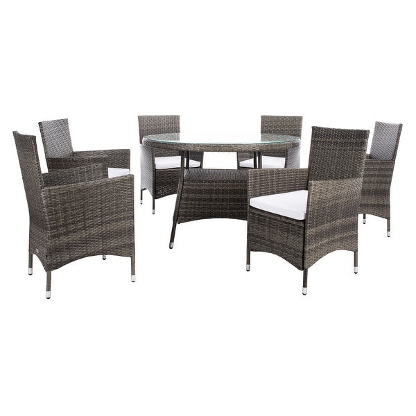 SAFAVIEH Outdoor Living Challe 7Piece Patio Dining Set