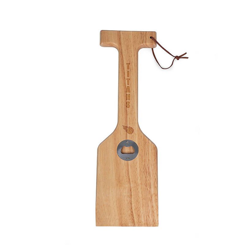 Picnic Time Tennessee Titans Hardwood BBQ Grill Scraper with Bottle Opener