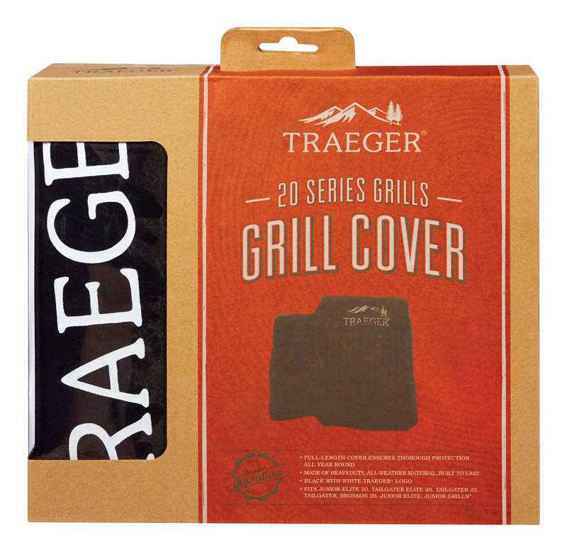 Traeger Black Grill Cover For 20 Series， Junior and Tailgater Grills