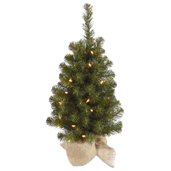 Vickerman Green PVC 2foot Felton Pine Unlit Artificial Christmas Tree