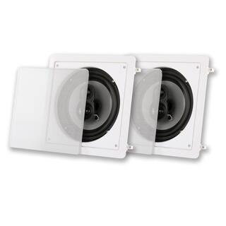 Acoustic Audio by Goldwood In-Wall  Ceiling 8 in. Pair 3 Way Home Theater Speaker CSi83S