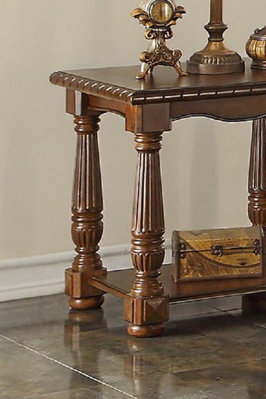 Traditional Formal Look Wooden 1pc End Table Livin...