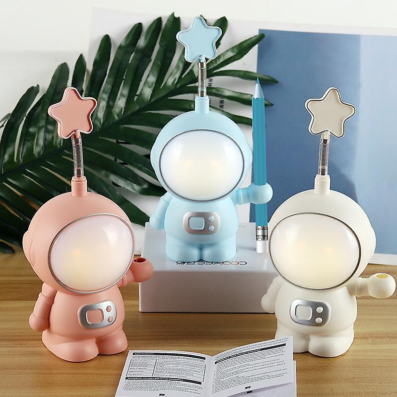 Night Light For Kids，usb Rechargeable Cute Gifts Astronaut Silicone Nursery Night Light Multi Functional Astronaut Night Light(3pcs)