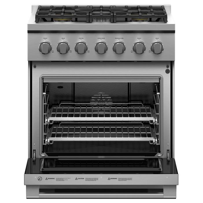 Fisher & Paykel 30-inch Freestanding Gas Range with Dual Flow Burners? RGV3-305-N