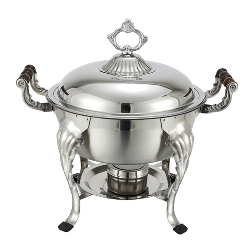 Winco Crown 5-Quart Round Chafer