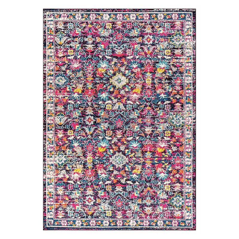 Alfombra Modern Boho Floral Area Rug