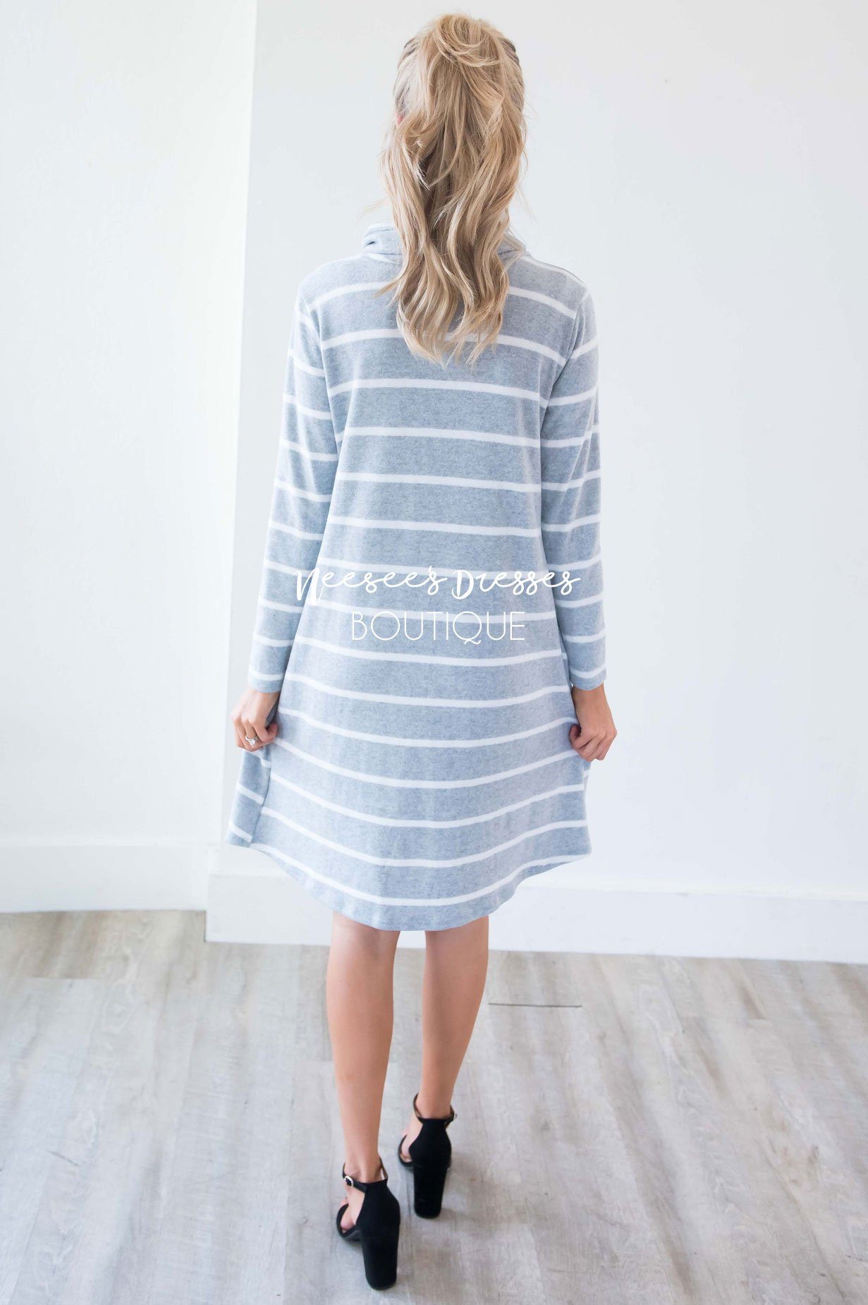 The Timber Cowl Neck Soft Sweater Dress