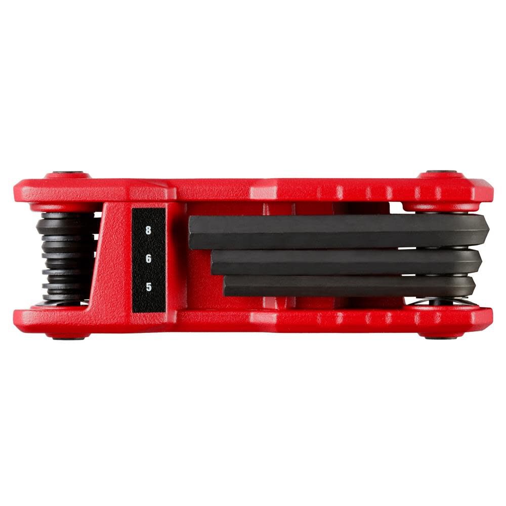 Milwaukee 8 Key Folding Hex Key Set Metric 48-22-2182 from Milwaukee