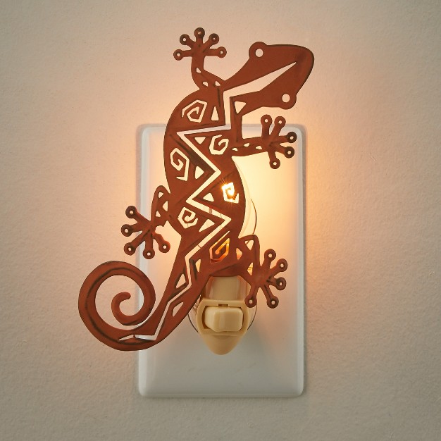 Park Designs Gecko Night Light Orange