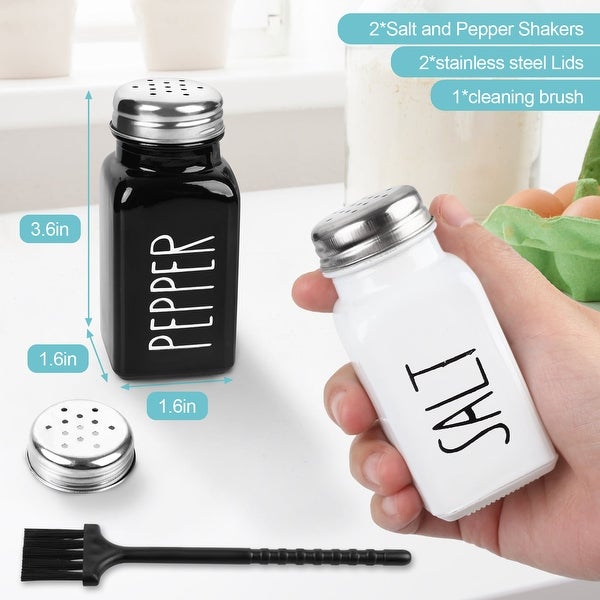 2 Pack Salt and Pepper Bottle Set