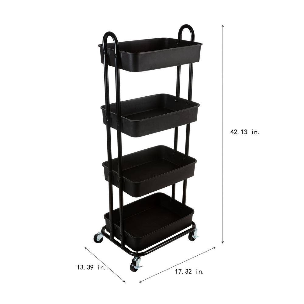 OIA 4 Tier Rolling Multifunctional Storage Cart NH-14234