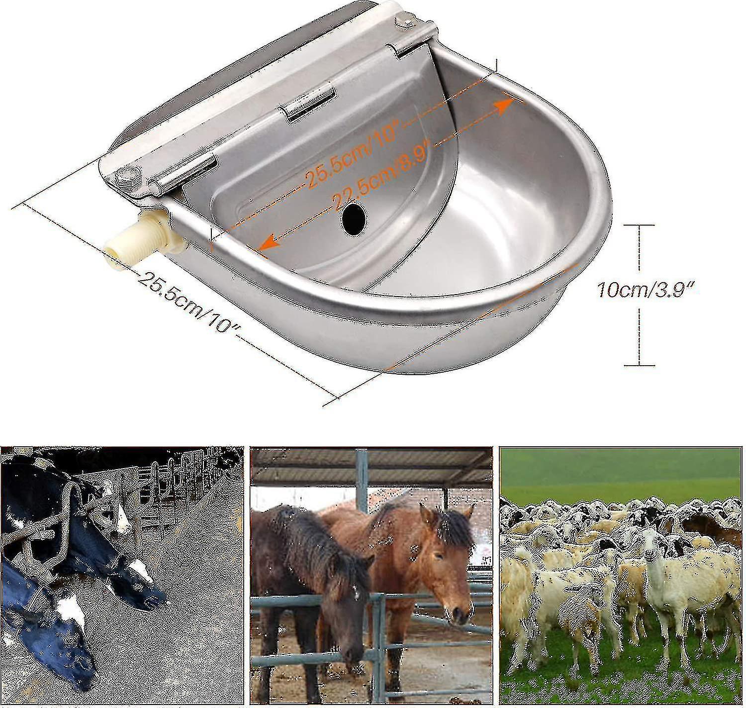 Shiyi Automatic Drinker Stainless Steel Bowl Horse Cow Goat Sheep Pig Dog Float Valve Sink Farm