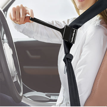 Car Belt Buddy - Seatbelt Helper - Black - All Seatbelts - 2 Pack