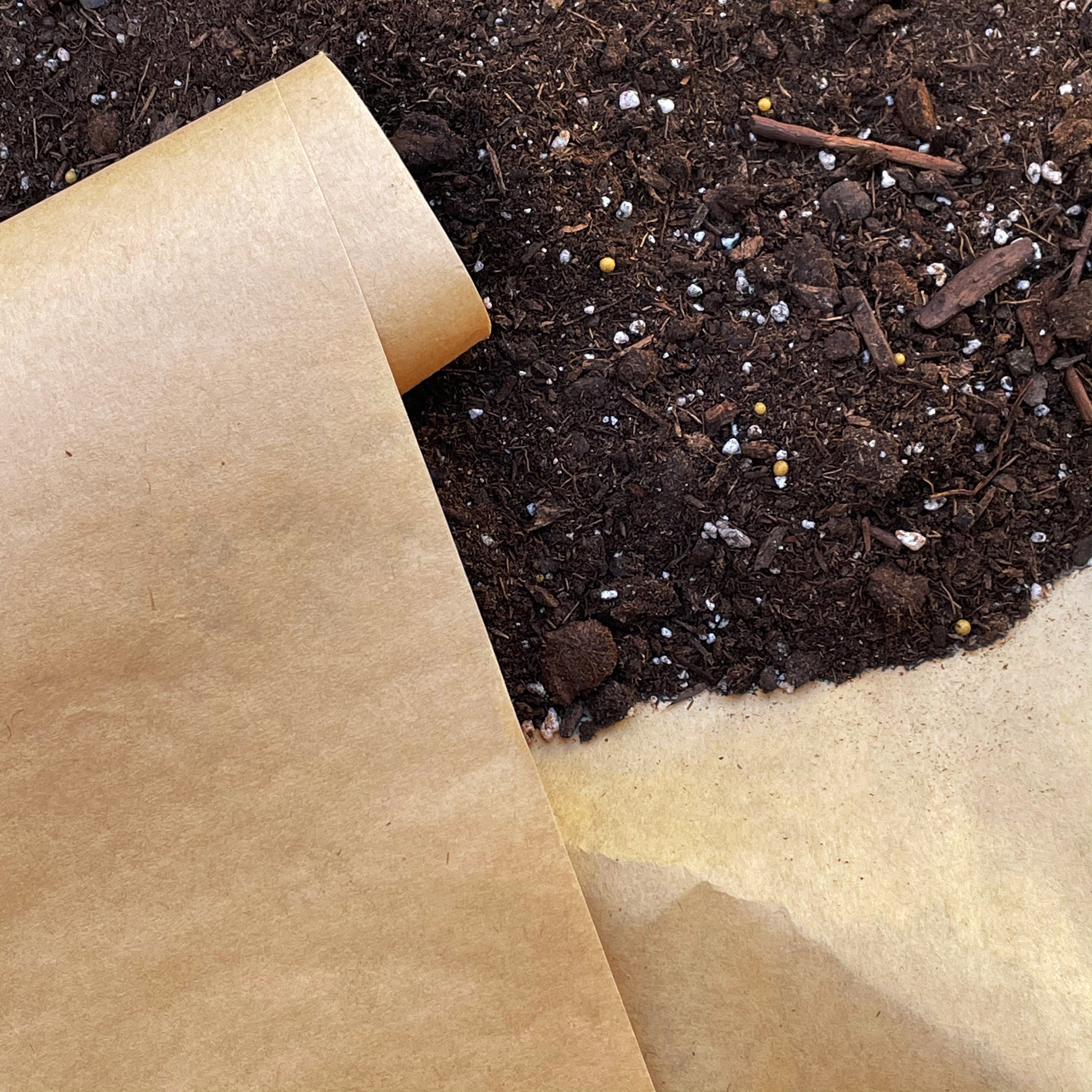 Purely Organic Weed Barrier Paper with Fertilizer (Covers 150 Sq Ft)