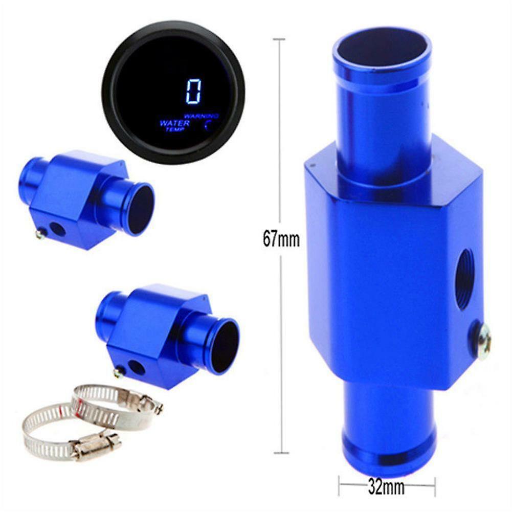 32mm Car Water Temperature Temp Sensor Gauge Radiator Hose Joint Pipe Adapter