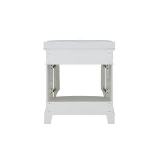 Home Decorators Collection Terryn 31 in. W x 20 in. D x 35 in. H Vanity in White with Engineered White Marble Top and White Sink TJ-TNV3120WH