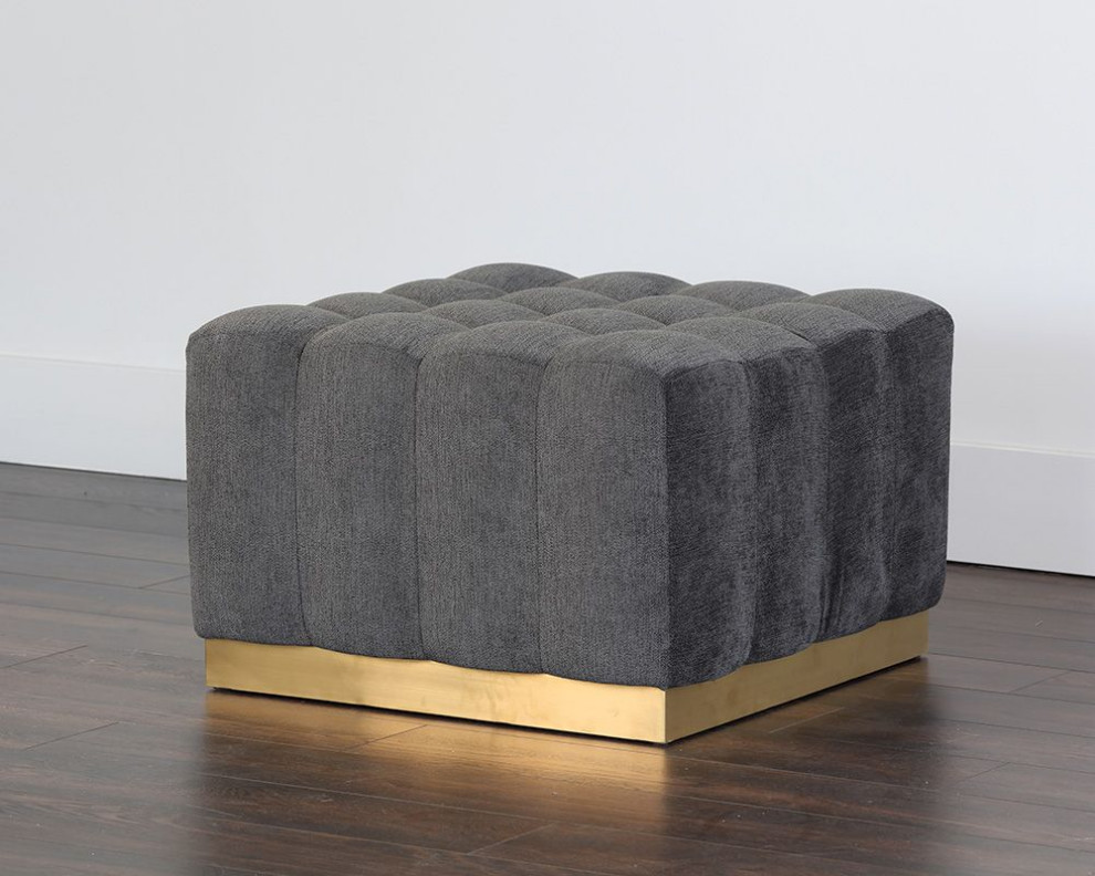 Sunpan Ikon Amira Ottoman   Contemporary   Footstools And Ottomans   by Unlimited Furniture Group  Houzz