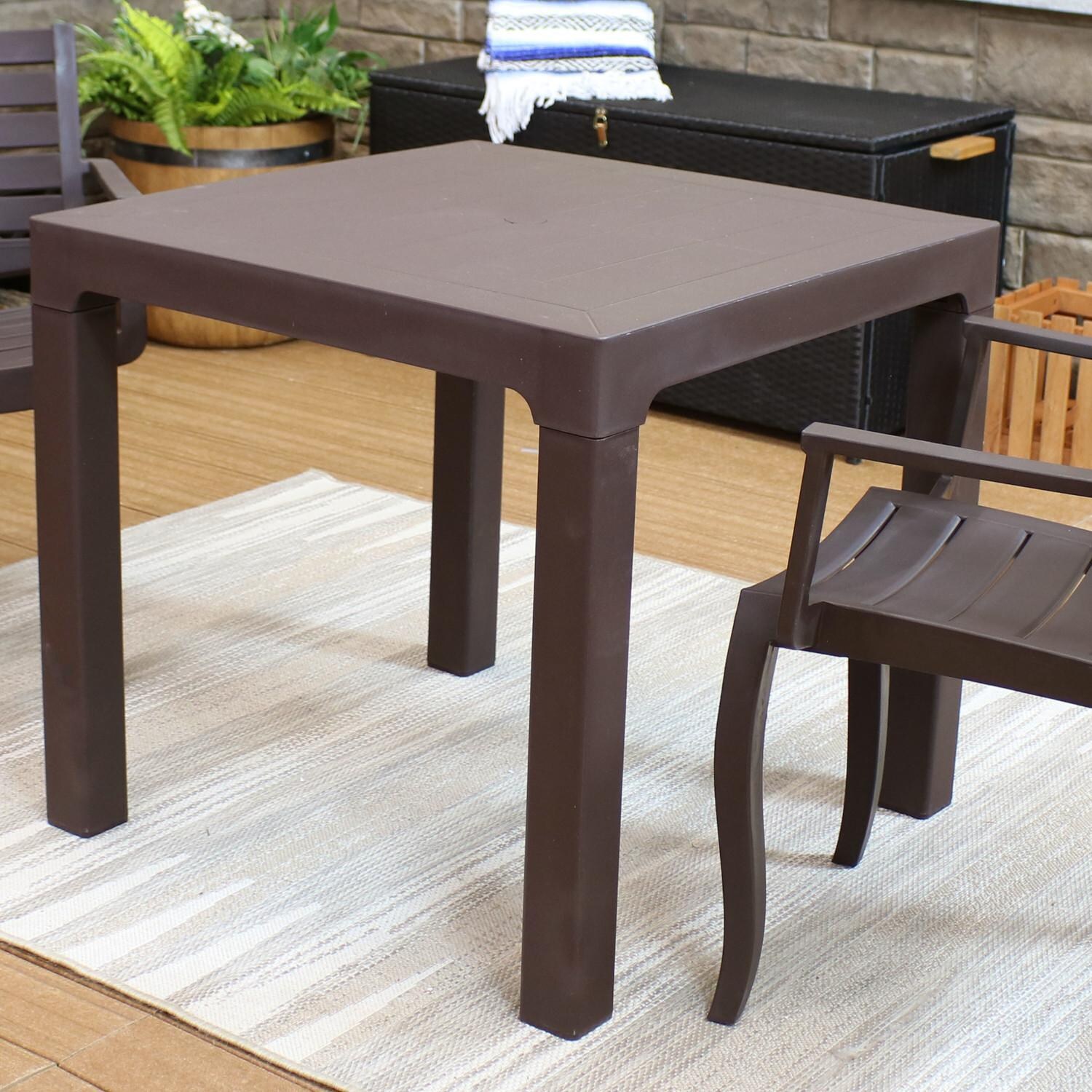 Ultimate Patio 31-Inch Square Outdoor Patio Dining Table