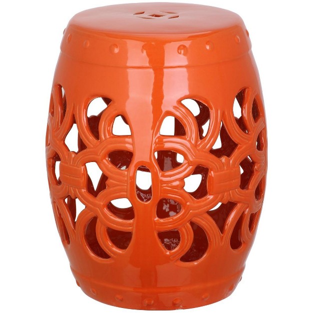 Imperial Vine Ceramic Garden Stool Safavieh