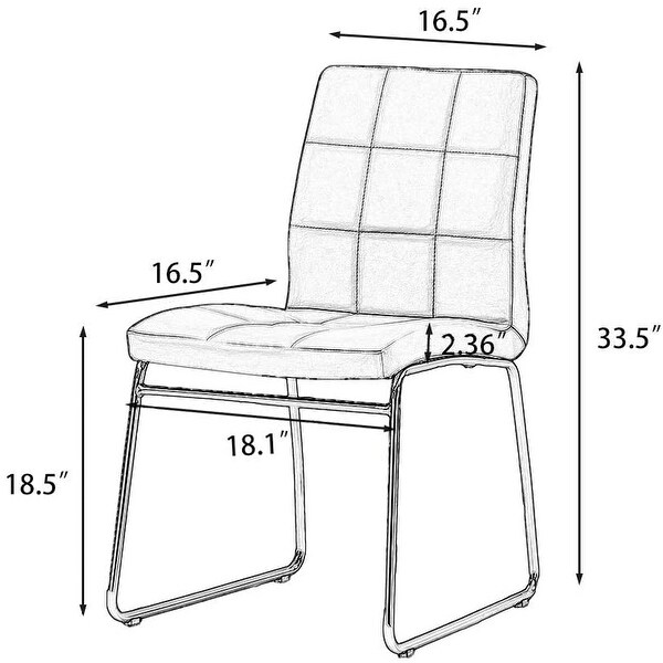 3 Piece Dining Table Set，Tempered Glass Table with 2 Chairs