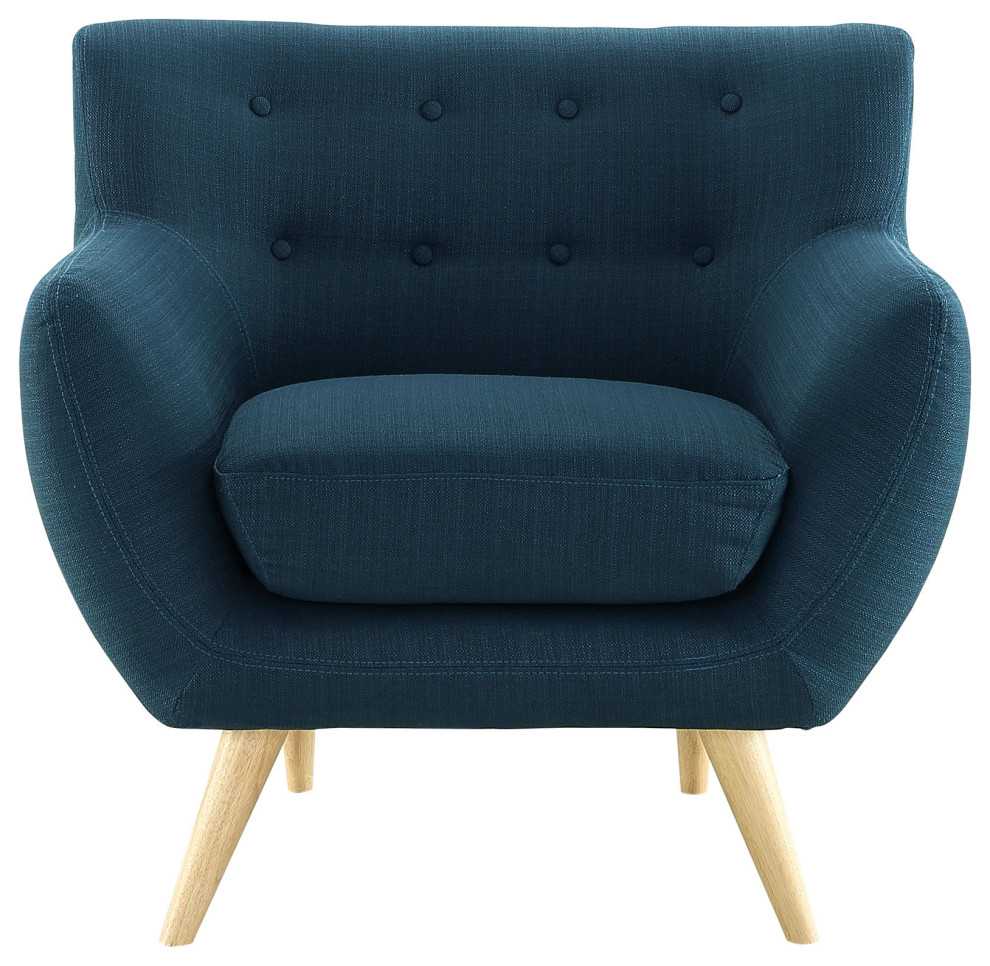 Remark Upholstered Fabric Armchair   Midcentury   Armchairs And Accent Chairs   by Kolibri Decor  Houzz