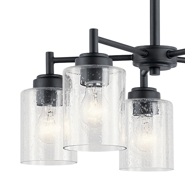 Kichler 44030BK Winslow 5-Light Black Modern/Contemporary Chandelier