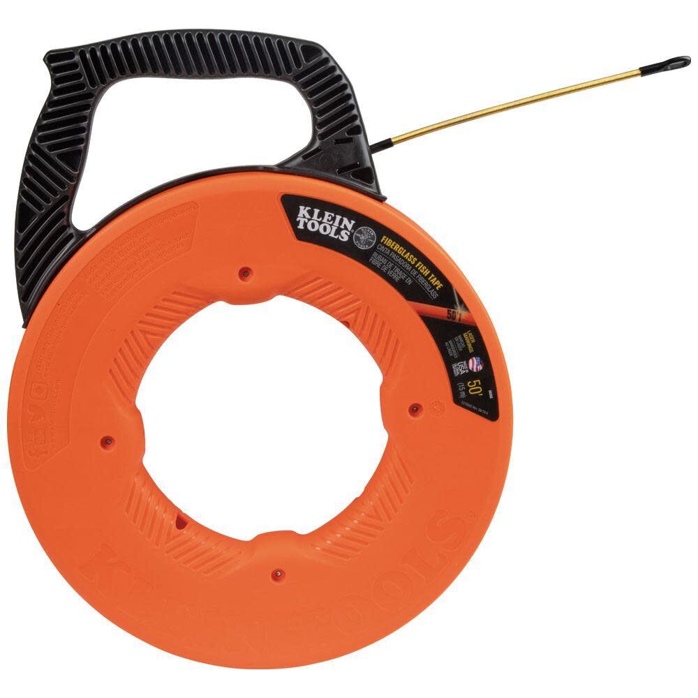 Klein Tools 50' Fiberglass Fish Tape w/ Leader 56350 from Klein Tools