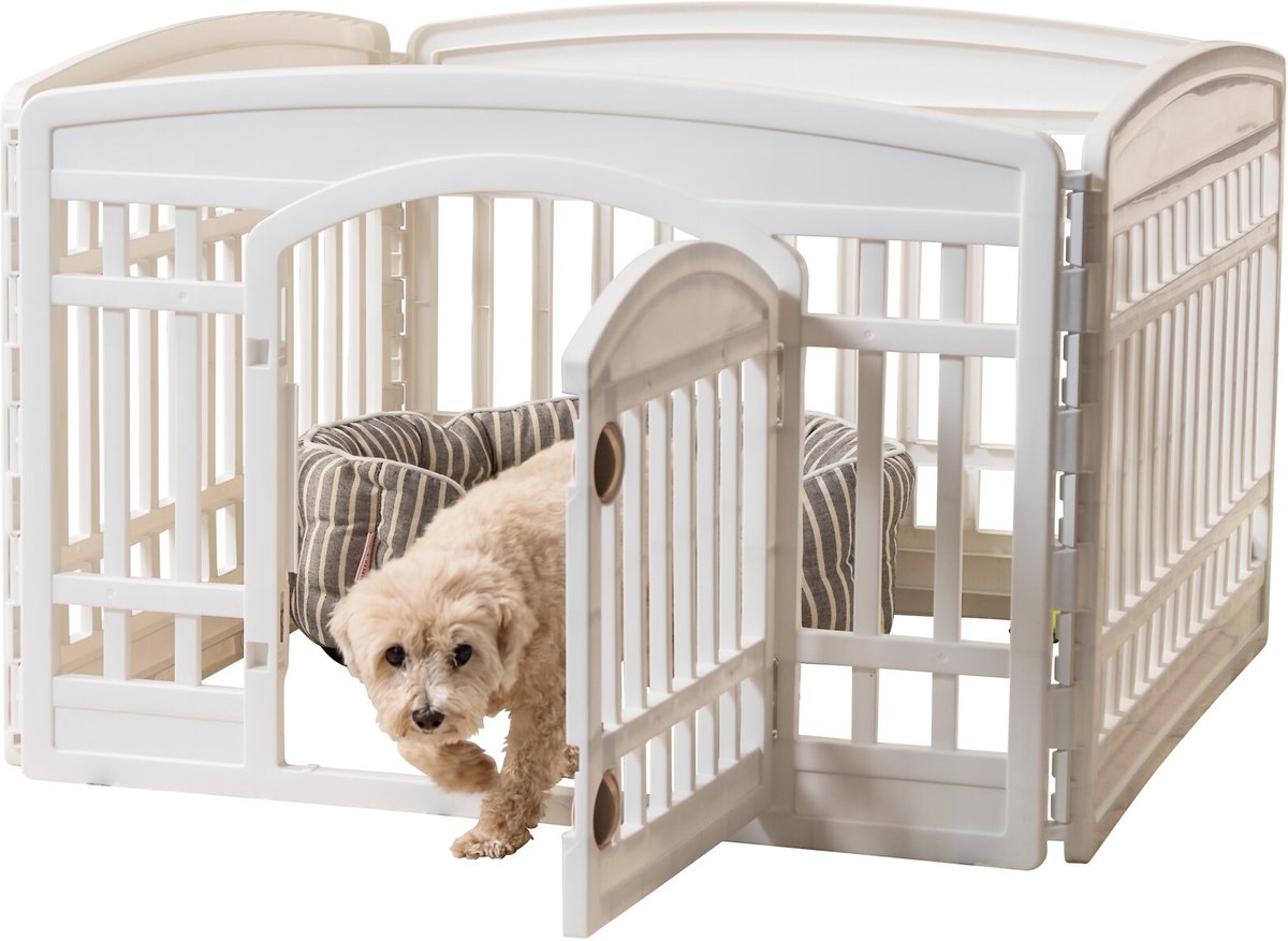 IRIS Exercise Dog Playpen with Door - 4 to 8 Panel Sizes