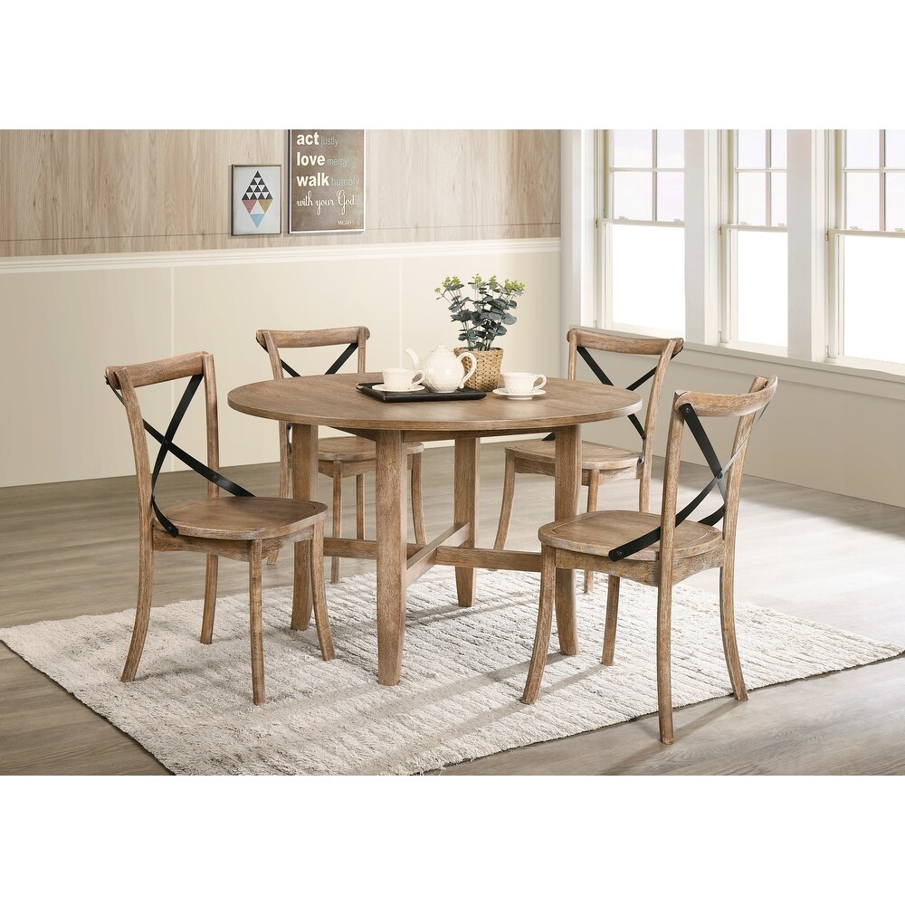 ACME Kendric Dining Table in Rustic Oak