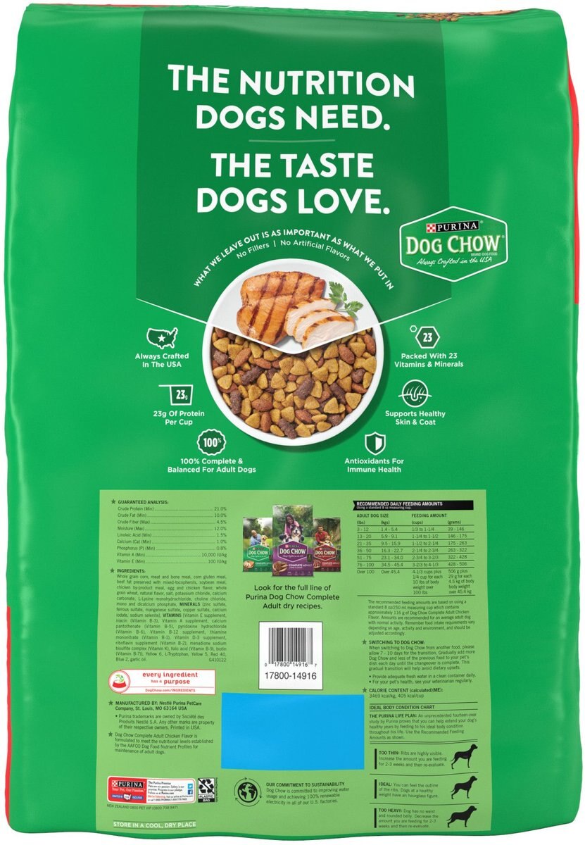 Dog Chow Complete Adult with Real Chicken Dry Dog Food