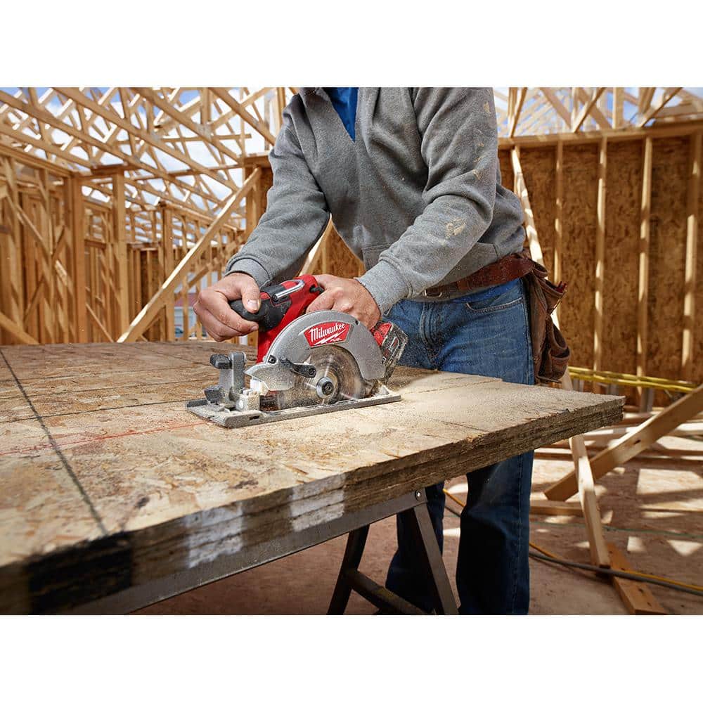 Milwaukee M18 FUEL 18V Lithium-Ion Brushless Cordless 6-1/2 in. Circular Saw (Tool-Only) 2730-20