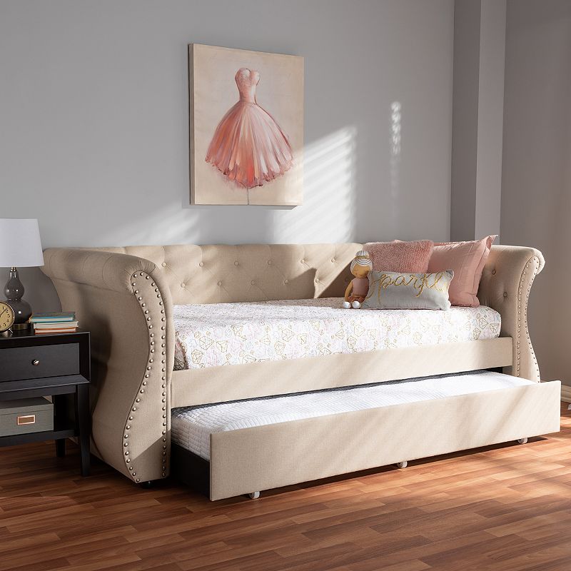 Baxton Studio Cherine Grey Twin Daybed