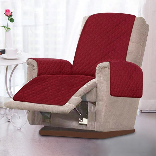 Durable Recliner Chair Slipcovers Couch Cover Chair Pet Kid Mat Furniture Protector Washable Removable Armrest Slipcover