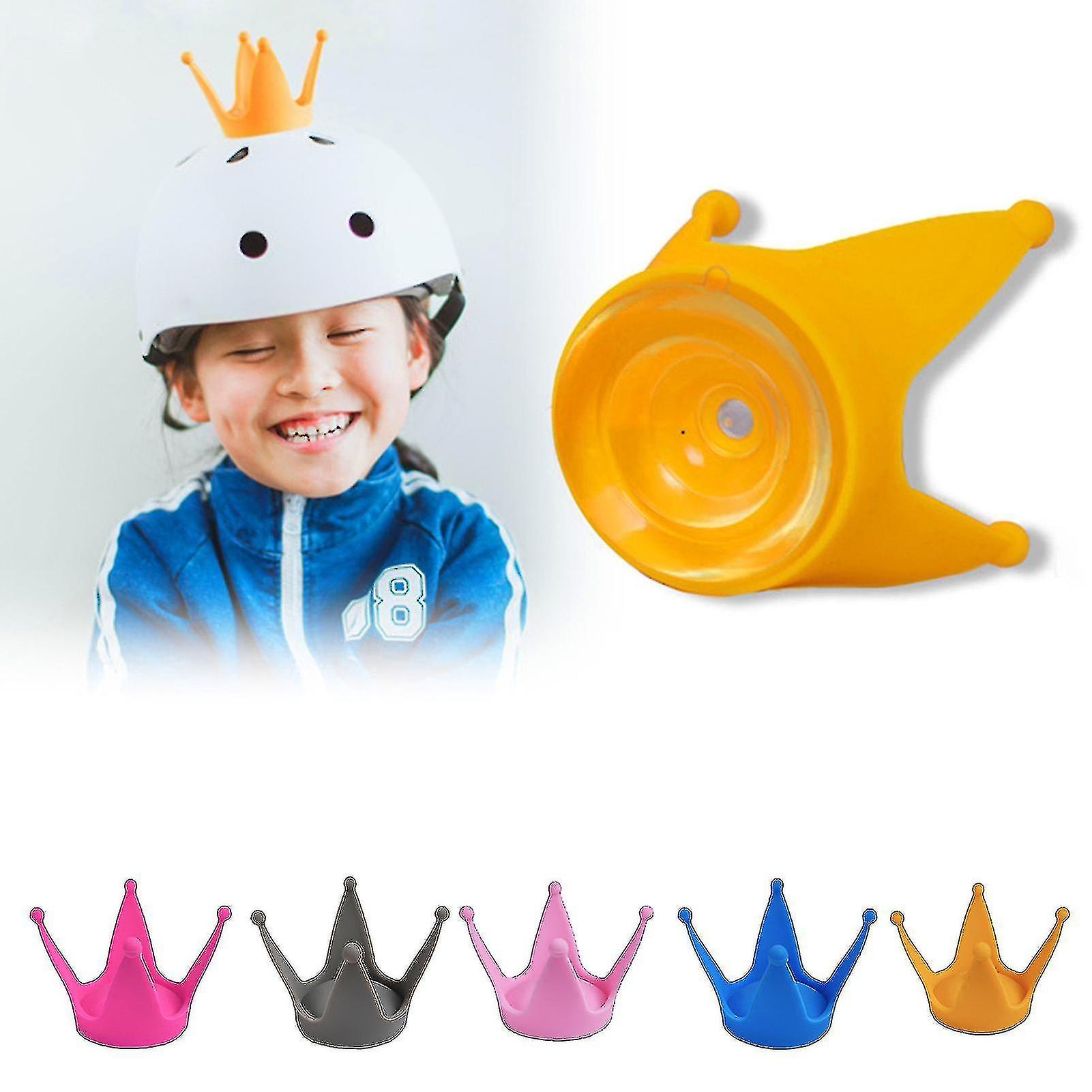 Helmet Crown Decor With Suction Cup Silicone Cute Motorcycle Helmet Crown For Kids