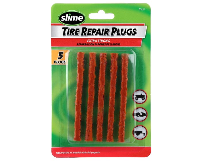 Slime 5 Piece Tire Repair Plugs， Brown - 20233