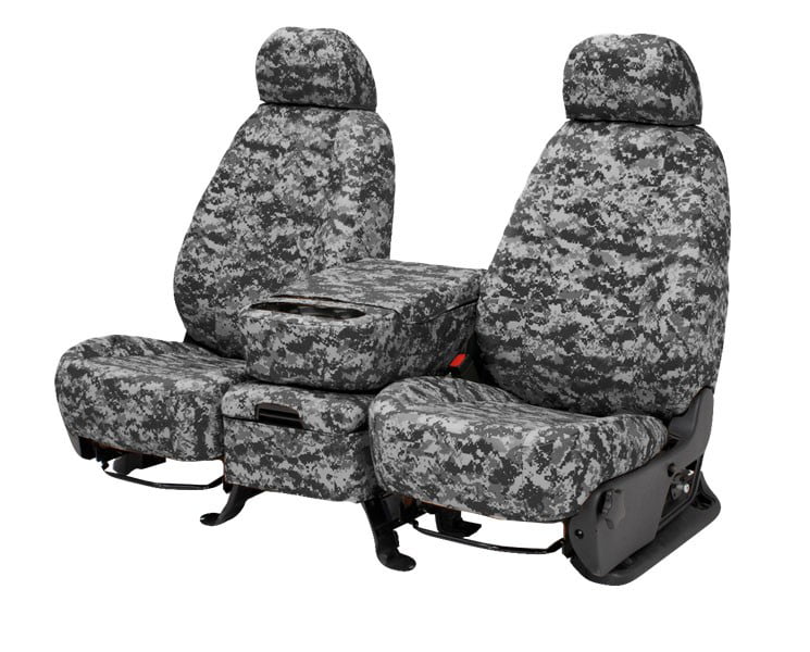 2003-2004 Jeep Wrangler Front Row Buckets Urban Insert and Trim Camouflage Custom Seat Cover