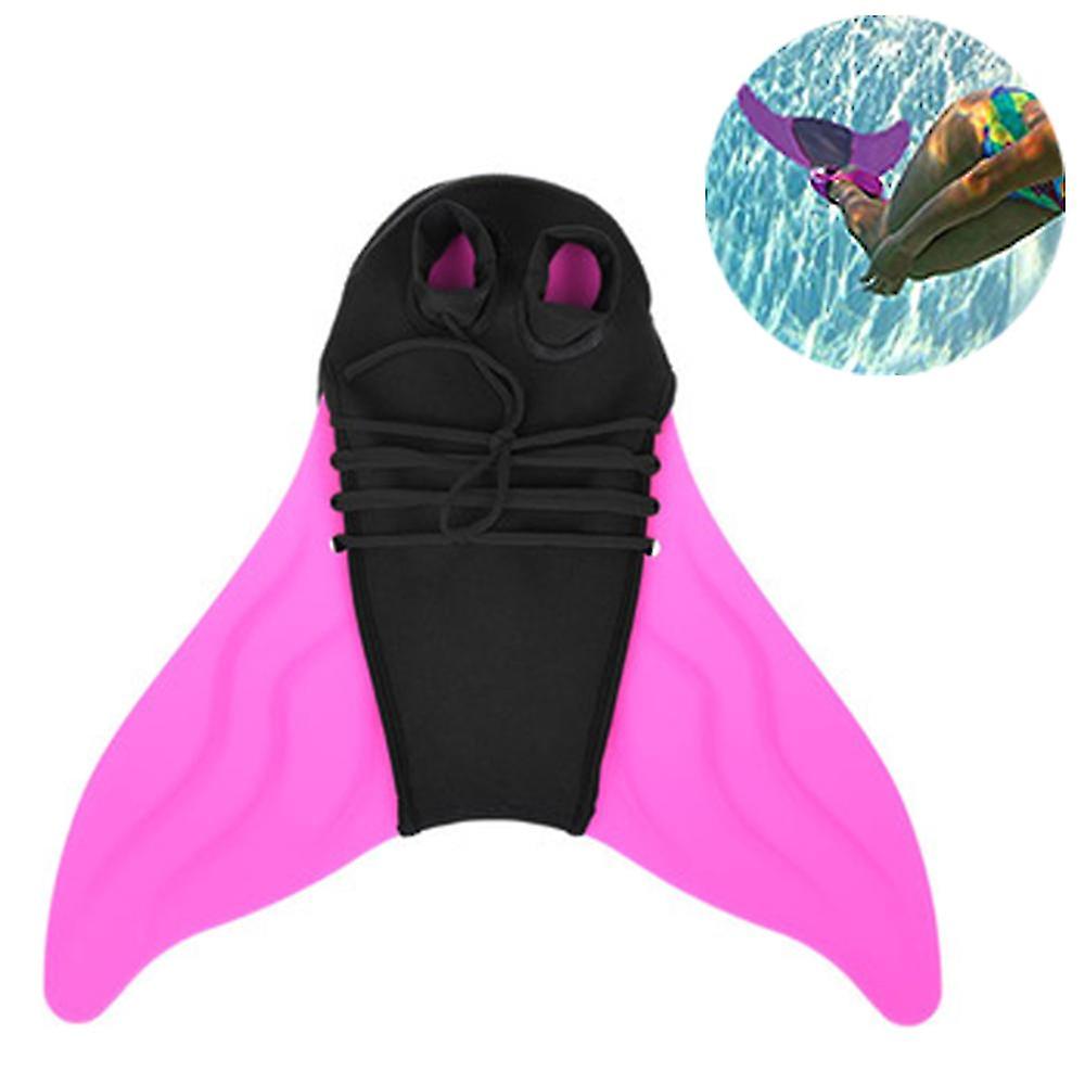 Miman Swim Fins For Kids， Mermaid Tail Fins One-piece Flipper Diving Fins