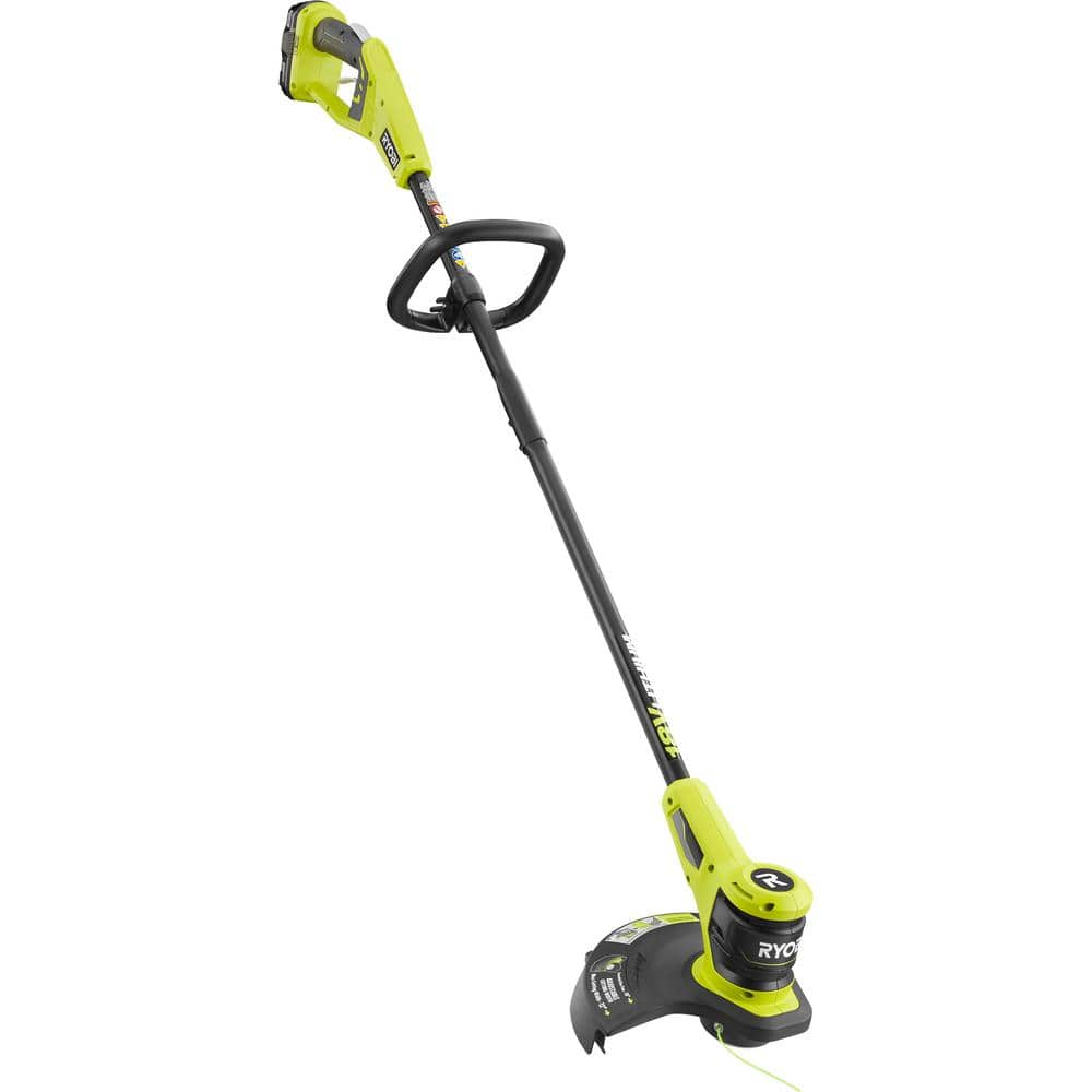 RYOBI P20100-AC ONE+ 18V 12 in. Cordless Battery String Trimmer with Extra 3-Pack of Spool， 2.0 Ah Battery and Charger