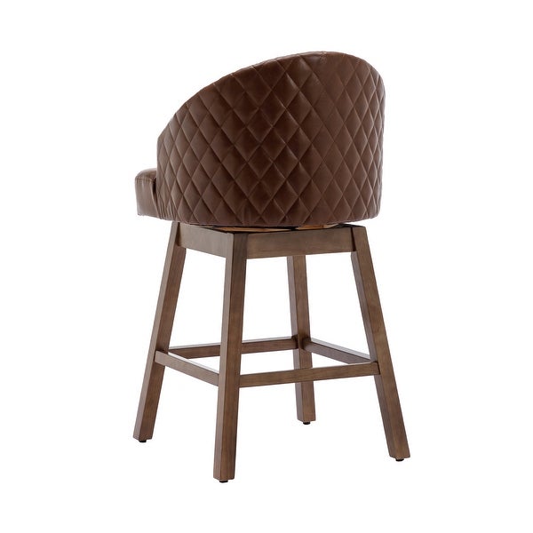 JASIWAY Modern Upholstered Bar Stools (Set of 2)