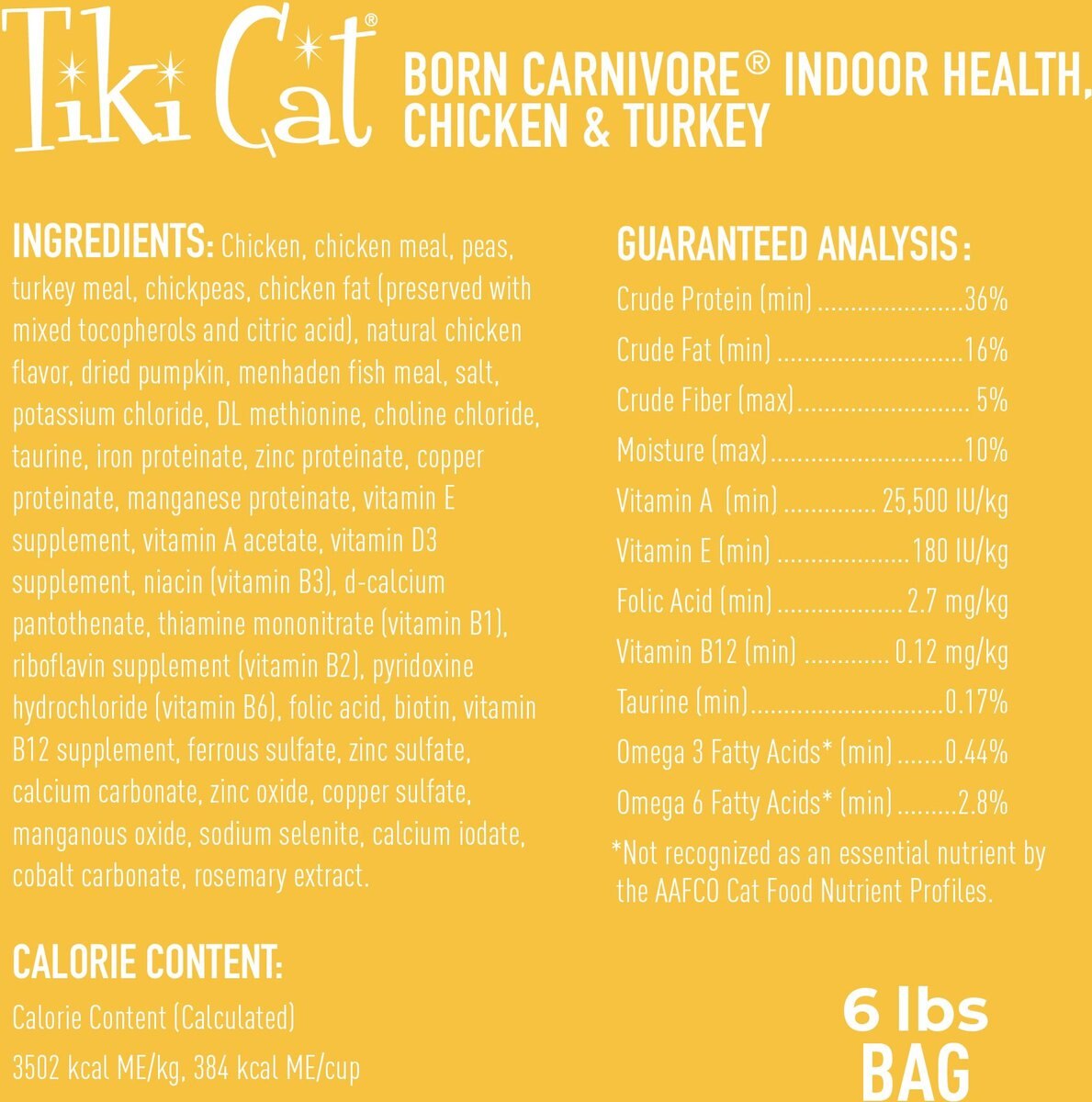 Tiki Cat Essentials Grain-Free Chicken and Turkey Meal Recipe Dry Cat Food