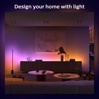 Philips Hue 6.6 ft. LED Smart Gradient Color Changing Lightstrip Base Kit with Bluetooth (1-Pack) 570556