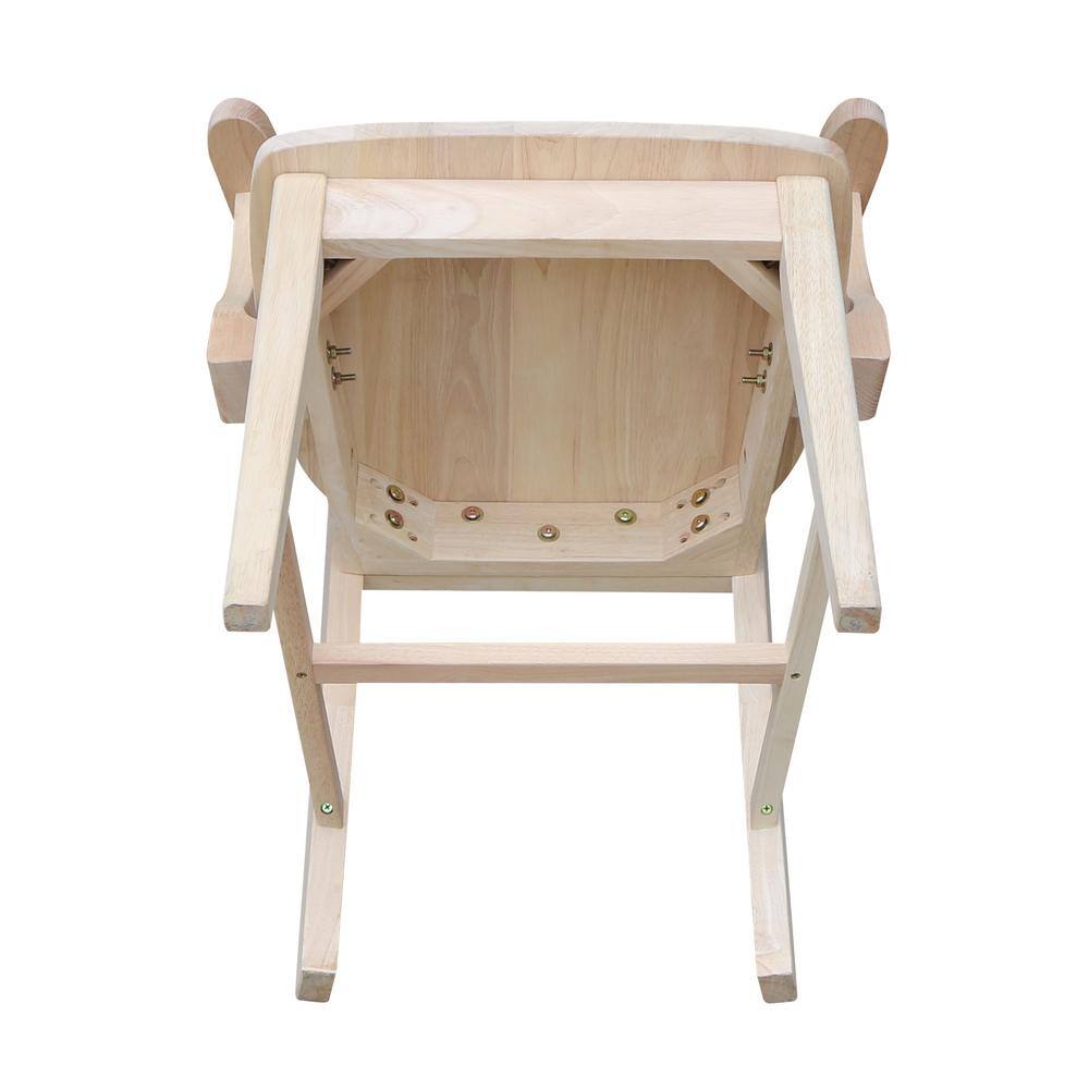 International Concepts Unfinished Wood Mission Side Chair 265A