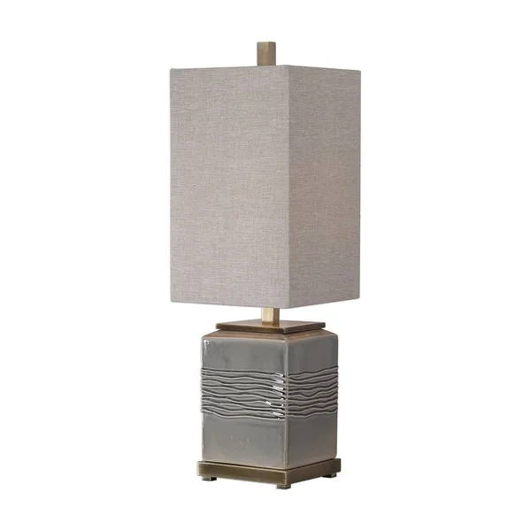 Uttermost Covey Warm Grey Glaze Buffet Lamp