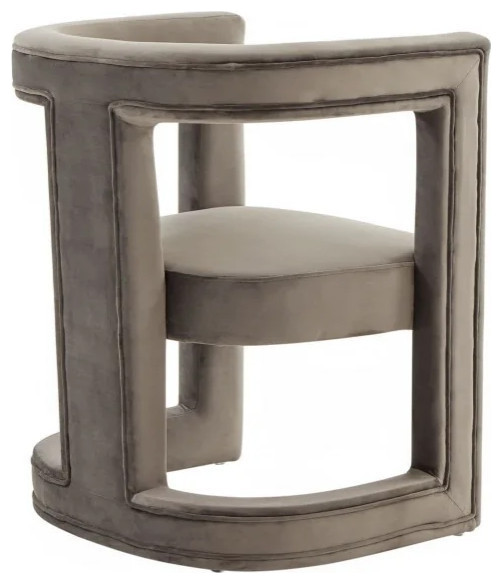 Joseph Modern Gray Fabric Accent Chair   Contemporary   Armchairs And Accent Chairs   by Rustic Home Furniture Deco  Houzz