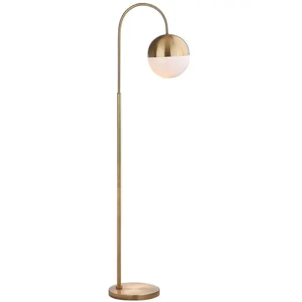 SAFAVIEH Lighting 56-inch Jonas Brass LED Floor Lamp - 15.25