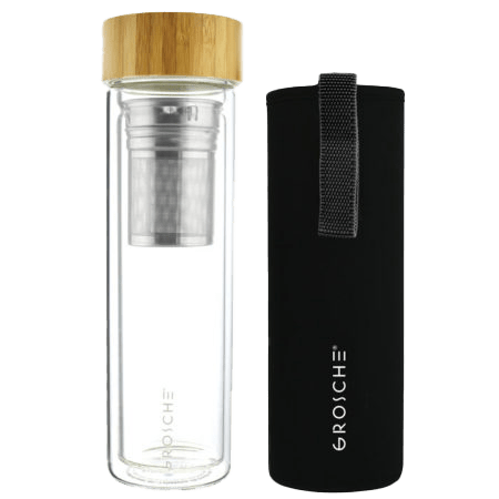 Copenhagen Double Walled Glass Infuser Water Bottle