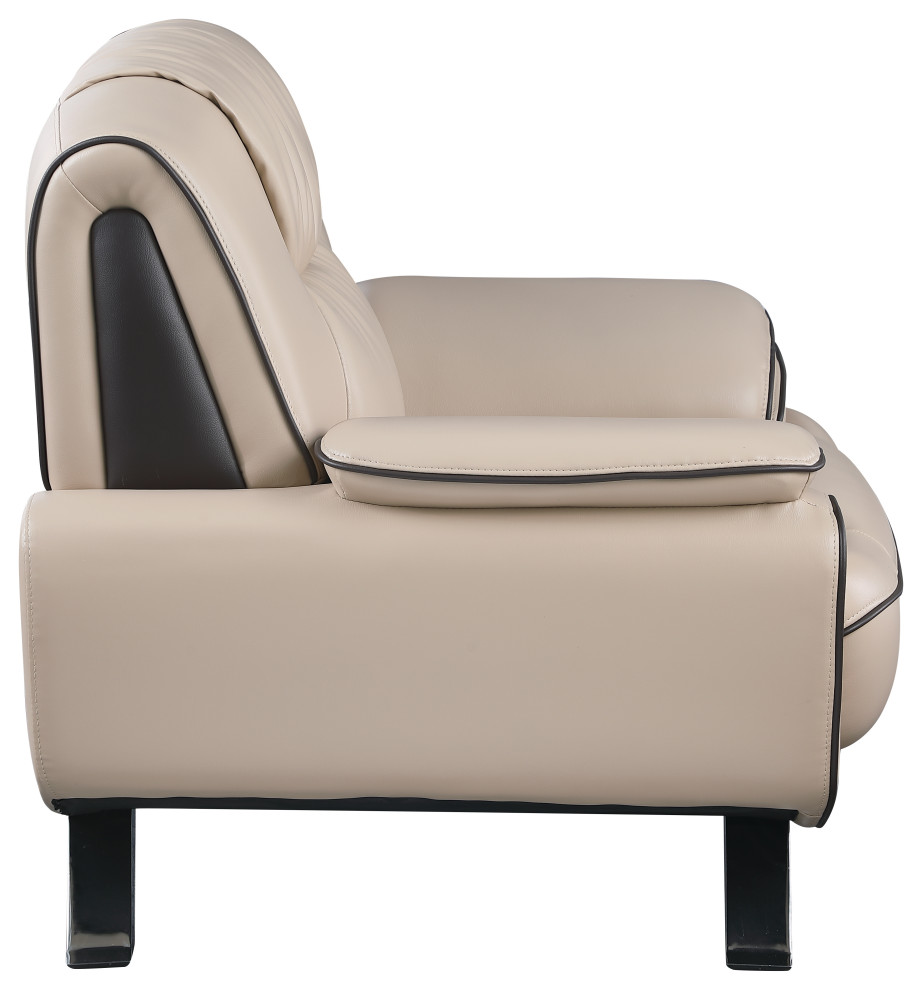 esio Contemporary Premium Leather Match Chair   Contemporary   Armchairs And Accent Chairs   by Luxuriant Furniture  Houzz