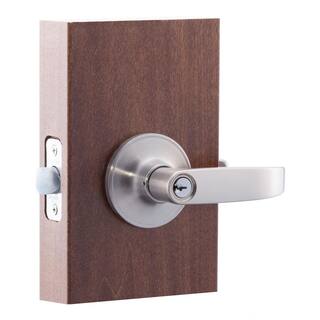 Copper Creek Erin Satin Stainless Keyed Entry Door Handle EL1240SS